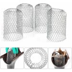 4 filtres de gouttire en aluminium flexible diamtre 8cm grille grillage stop feuille crapaudine crpine ...