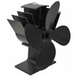 4 lames ventilateurs poele thermodynamiques de chemin�e pour accessoire de chemin�e et po�le, ventilateur ...
