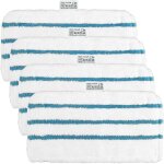 4 lingettes pour black et decker balais vapeur fsmp20 steam mop pour black decker fsm1630, fsm1616, fsmh13e5, ...