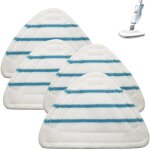 4 lingettes reutilisable vapeur triangulaires lavables remplacement microfibre nettoyage des sols t�te ...