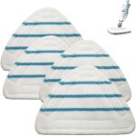 4 lingettes reutilisable vapeur triangulaires lavables remplacement microfibre nettoyage des sols t�te ...