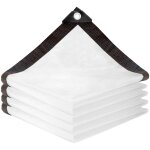 4 m x 3 m b�che transparente avec ?illets, protection contre le vent, la pluie et le soleil, pour meubles ...