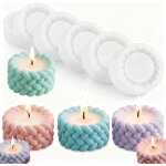 4 moule silicone bougie bougeoirs en silicone moule bougie pour bougies et pots de fleurs, photophores ...