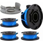 4 pack bobine fil coupe bordure remplacements pour ryobi + ac14rl3a 18v 24v 40v coupe bordures, bobine ...