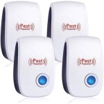4 pack ultrason souris et rats, rpulsif ultrason anti - rongeurs insectes & intrieur rpulsif lectronique ...