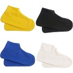 4 paires couvre chaussure impermeable, silicone surchaussures impermeables, surchaussures lavable surchaussure ...