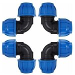 4 pcs � 32mm tuyau d'eau coude connecteur en pe plastique raccord rapide accessoires pour purificateurs ...