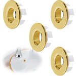 4 pcs anneau de d�bordement d?�vier, couvercle de trop plein pour lavabo couvercle de trop plein anneau ...