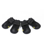 4 pcs bottes chien, chaussures pour chiens imperm�ables avec bretelles r�glables r�fl�chissantes pour ...