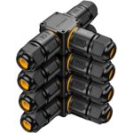 4 pcs connecteurs de c�bles �tanches ip68 - bo�te de jonction 3 voies connecteur etanche 3 fils - raccordement ...