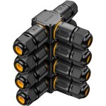 4 pcs connecteurs de c�bles �tanches ip68 - bo�te de jonction 3 voies connecteur etanche 3 fils - raccordement ...