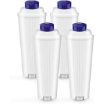 4 pcs dlsc002 filtres pour delonghi magnifica s, dinamica, ecam, esam, etam, primadonna, bco, ec serie ...