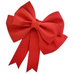 4 pcs grandes d�corations n?ud rouge xxl en eva l�ger et durable ? d�co �l�gante pour no�l, mariage, ...