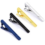 4 pcs homme pinces � cravate pour hommes, 5. 8x0. 6cm quatre couleurs