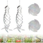 4 pcs rpulsif oiseaux effaroucheur oiseaux spirale ruban adhsif  suspendre dispositif de dissuasion ...