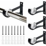 4 pcs support tringle rideaux en alliage d'aluminium 118cm support de poteau de rideau antirouille draperie ... 4 pcs support tringle rideaux en alliage d'aluminium 118cm support de poteau de rideau antirouille draperie ...
