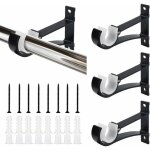 4 pcs support tringle rideaux en alliage d'aluminium 118cm support de poteau de rideau antirouille draperie ... 4 pcs support tringle rideaux en alliage d'aluminium 118cm support de poteau de rideau antirouille draperie ...