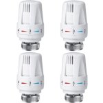4 pcs tte thermostatique radiateur, tte thermostat radiateur trv m30 x 1, 5, vanne thermostatique radiateur, ...