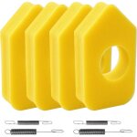 4 pi�ces 698369 filtre � air en mousse jaune et 4 pi�ces ressorts de r�gulateur 692211 691859, filtre ...