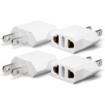 4 pi�ces adaptateur prise usa de voyage, france vers us adapter, adaptateur usa prise allemagne prise ...