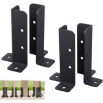 4 pièces d'ancrage de poste réglables poste pied pied clôture carré en bois postal manche support manchon ... 4 pièces d'ancrage de poste réglables poste pied pied clôture carré en bois postal manche support manchon ...
