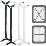 4 pices attache drap housse 70 - 280cm tendeur elastique tendeur drap housse rglables pour drap de ...
