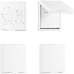 4 pi�ces autocollant cache interrupteur mural, type 86 r�versible cache prise murale �tanche, cache prise ...