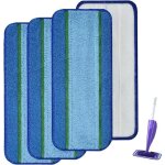 4 pièces balais serpillières reutilisable compatible avec swiffer wet jet, tampon à vadrouille lavables ... 4 pièces balais serpillières reutilisable compatible avec swiffer wet jet, tampon à vadrouille lavables ...