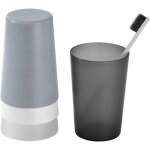 4 piece bathroom tumbler toothbrush cup for children with smooth mouth for travel camping bathroom accessories ...