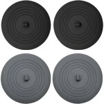 4 pi�ces bouchons pour baignoire silicone, 15cm bouchon d'�vier extra large bouchon de vidange universels, ...