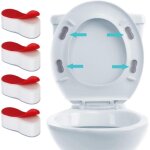 4 pi�ces butoir universel pour couvercle de toilettes avec adh�sif puissant convient pour les maisons, ...