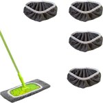 4 pi�ces chiffons de serpilli�re microfibre, serpilli�re recharge balai vapeur, lavables mop de chiffons ...