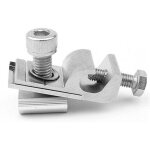 4 pices clips de mise  terre de panneau solaire standard, kit de fixation pour systme de montage solaire, ...