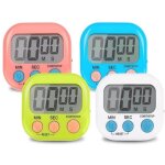 4 pi�ces color� minuteur cuisine magnetique, digital time timer enfant apprentissage avec �cran lcd, ...