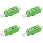4 pi�ces connecteur rapide fibre optique, pc monomode adaptateur coupleur, vert coupleur pour fibres ...