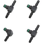 4 pi�ces connecteur retour injecteur gasoil, retour injecteur gasoil pour common rail s�rie, connecteur ...