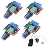 4 pi�ces contr�leur de vitesse pwm regulateur de vitesse moteur contr�leur, potentiometre 12v, variateur ...