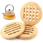 [jamais utilis�]4 pi�ces dessous de plat, dessous de plat bois, tapis de dessous de plats antid�rapant, ...