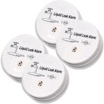 4 pices detecteur de fuite d'eau, 90 db capteur d'eau sans fil dtecteurs d'eau alarme d'eau