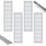 4 pices grille aeration rectangulaire, grille de ventilation, grille ventilation chemine, grille aeration ...