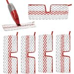 4 pi�ces housse de rechange pour balai microfibre, housse de rechange pour balai � laver le sol pour ...