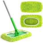 4 pi�ces lingettes reutilisable pour swiffer wetjet microfibre lavable, tampon de rechange balai serpill�re, ...