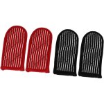 4 pi�ces manchons isolants thermiques et antid�rapants pour poign�es de po�le