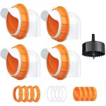 4 pi�ces mangeoire automatique pour poulets, mangeoires pour volailles, mangeoire pour poulets sans d�chets, ...