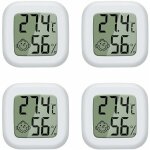 4 pices mini lcd thermomtre hygromtre interieur termometre maison convient pour les chambres d'enfants, ...