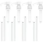 [jamais utilis]4 pices pompe sirop, distributeur sirop pompe, plastique pompe sirop pompe de rechange ...
