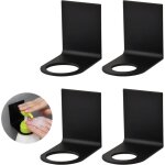 4 pices porte bouteille mural pour distributeur savon mural sans percage porte - bouteille pour soap ...