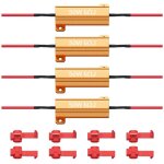 4 pi�ces r�sistances de charge 50 w 6 ohm pour clignotants led - kit de r�sistances de charge led, correction ...
