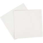 4 pi�ces - serviettes de table surdimensionn�es coton 45 cm x 45 cm (18 po x 18 po), blanc - tissu �pais ...