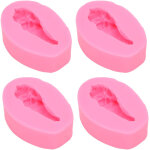 4 pi�ces silicone moule pilon forme fondant silicone moule chocolat gteau d�coration moule bricolage ...